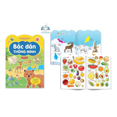 Bóc dán thông minh - Bộ Sticker 6 cuốn song ngữ Anh Việt - Vừa học vừa chơi phát triển tư duy toàn diện cho bé 2+