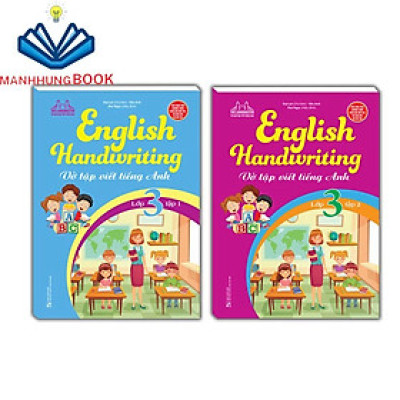 Sách - Combo English Handwriting - Vở tập viết tiếng anh lớp 3 (2 cuốn)