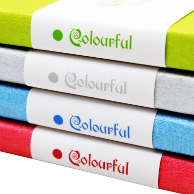 Sổ Colourful Notebook A6 - Dòng Kẻ Chấm - 120 Trang 100gsm - The Sun - Màu Bạc