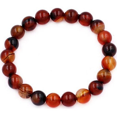 Vòng tay chuỗi hạt Thạch Anh Nâu 8 ly 21 hạt - hợp mệnh Thổ, mệnh Kim