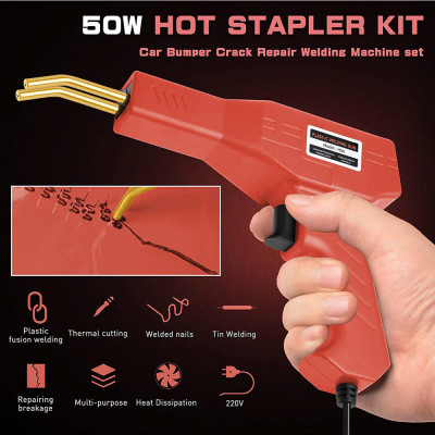 Máy Hàn Nhựa Ô Tô Xe Máy 50W – Mối Hàn Chắc Chắn, Như Mới, Có Ghim Tặng Kèm