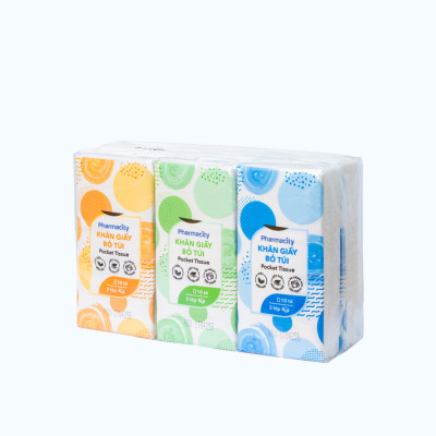 Khăn giấy bỏ túi Pharmacity (Lốc 6 gói 10 tờ)