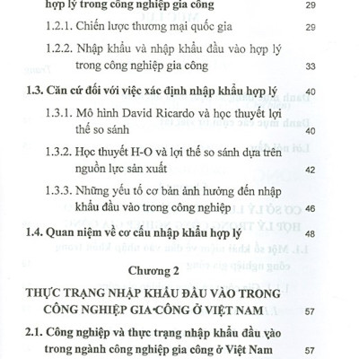 Nhập Khẩu Đầu Vào Trong Công Nghiệp Gia Công Ở Việt Nam