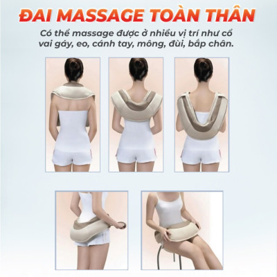 Đai Massage Cổ Vai Gáy Sakuchi UK-878 Được Trang Bị Đến 20 Mức Độ Massage Đáp Ứng Mọi Nhu Cầu Của Người Sử Dụng