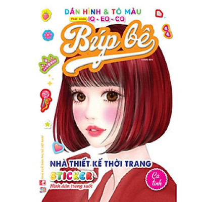 Sách - Dán Hình Sticker Trong Suốt & Tô Màu Búp Bê - Nhà Thiết Kế Thời Trang - Cá Tính - Việt Thư