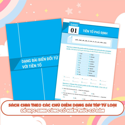 Sách - Bài Tập Từ Loại Tiếng Anh - Ôn Thi Vào Lớp 10 Và 10 Chuyên - Megabook