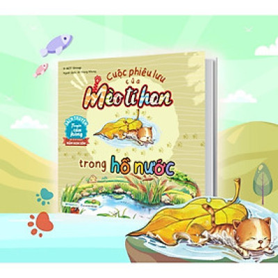 Sách - Cuộc Phiêu Lưu Của Mèo Tí Hon Trong Hồ Nước - 20 Stickers Con Vật - Megabook
