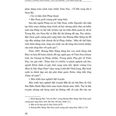 Chiến thắng Vàm Nao -Cổ Hũ (1834) - 190 năm nhìn lại 