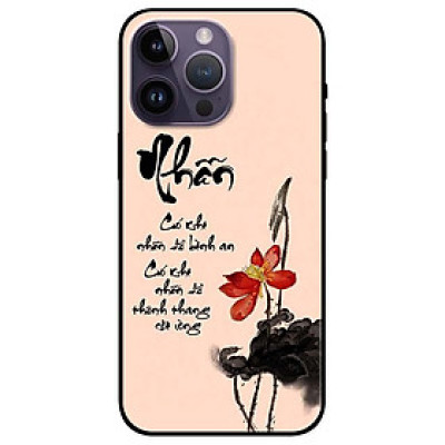 Ốp lưng dành cho Iphone 14 - Iphone 14 Plus - Iphone 14 Pro - Iphone 14 Pro Max - Thư Pháp Nhẫn Nền Hồng