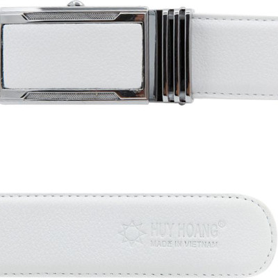 Thắt Lưng Nam Đầu Tăng Huy Hoàng HT4141 (120 x 4 cm) - Trắng