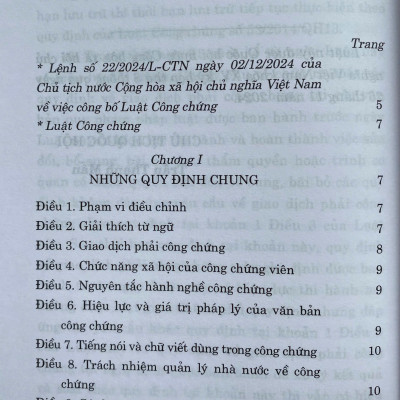 Luật Công Chứng Năm 2024