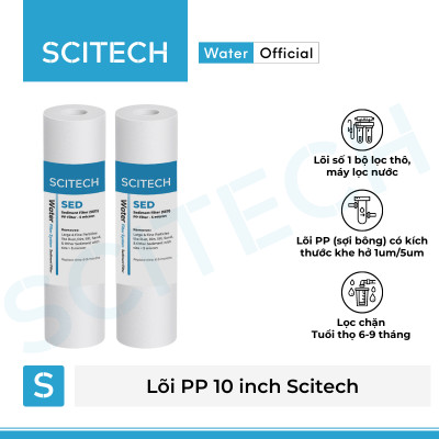Combo 2 lõi lọc nước số 1 PP 10 inch 5 micron dùng trong máy lọc nước Nano/UF/RO, bộ lọc thô - Hàng chính hãng