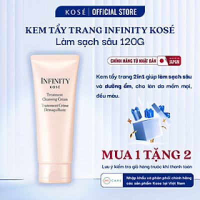 Kem Tẩy Trang Dưỡng Ẩm Làm Sạch Sâu 2in1 Kosé Infinity Treatment Cleansing Cream Nhật Bản 150g