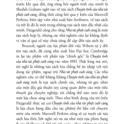 Sách - Văn Học Kinh Điển - Nhà Tài Phiệt Cuối Cùng