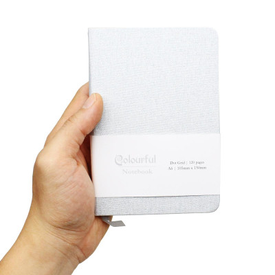 Sổ Colourful Notebook A6 - Dòng Kẻ Chấm - 120 Trang 100gsm - The Sun - Màu Bạc