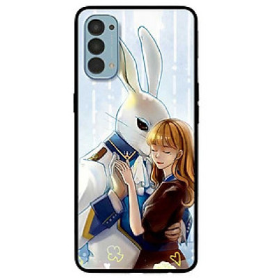 Ốp lưng dành cho Reno 4 mẫu Thỏ Và Cô Gái