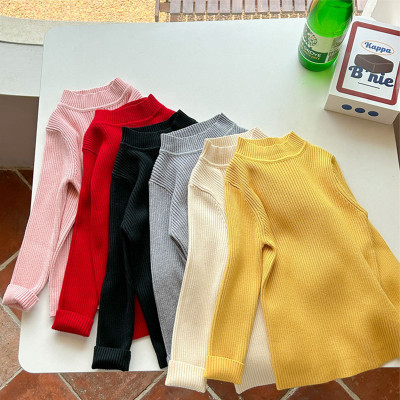 Áo len bé trai và bé gái, Áo len cao cổ cho bé 9m-5 tuổi mềm mịn phong cách Hàn Quốc đanh sợi không bai xù