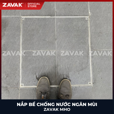 Nắp bể ngầm chống nước ngăn mùi inox ZAVAK MHO-70 / KT 70x70cm, lát gạch 1,5cm/ tải tối đa 510kg