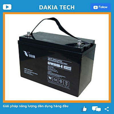 Ắc quy Vision 6FM100D-X 12V 100Ah