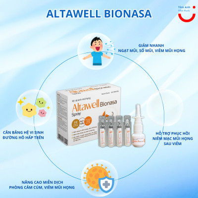 Xịt Mũi Họng Lợi Khuẩn Altawell Bionasa, Giảm Ngạt Mũi, Sổ Mũi Cho Bé Từ 6 Tháng Tuổi Và Mẹ Bầu