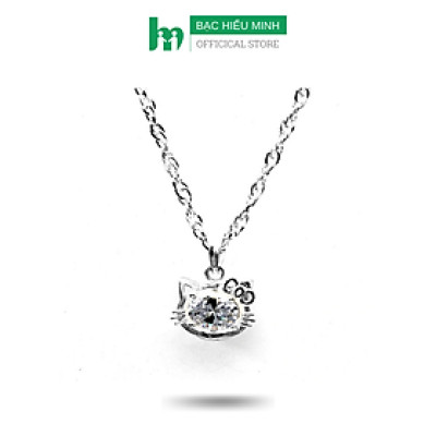 Dây Chuyền Trẻ Em Bạc Hiểu Minh DTE051 Mèo Kity