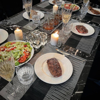 Set gia vị 4 món Godinger Dublin Radius Relish Hàng chính hãng