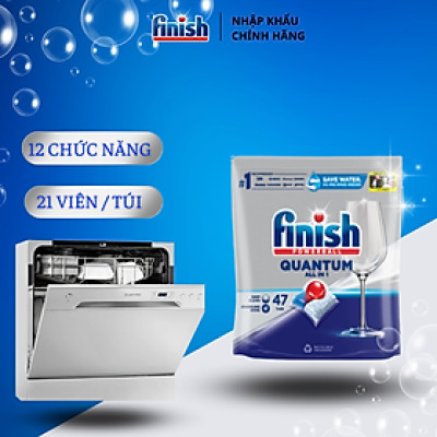 Viên rửa bát Finish Quantum 44 viên 12 chức năng trong 1 viên