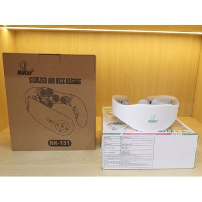 Máy massage cổ xung điện 8D Nikio NK-131 - Rung nóng kết hợp ánh sáng sinh học
