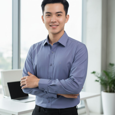 Áo sơ mi tay dài Khatoco