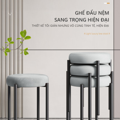 Ghế đẩu đa năng phong cách hiện đại khung thép chống ghỉ sơn tĩnh điện thương hiệu IGA - GM78