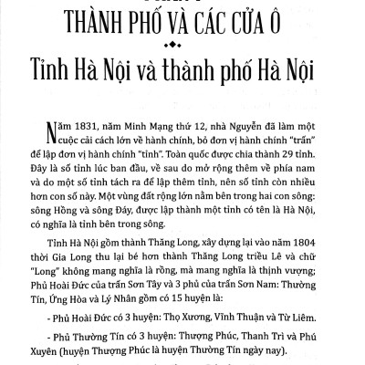 Hà Nội Một Thuở Phố Và Người