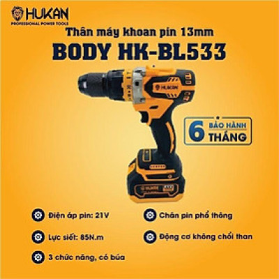 THÂN MÁY KHOAN TỪ 13MM  BODY HK-533BL HUKAN - HÀNG CHÍNH HÃNG