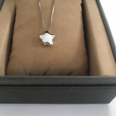 Bộ dây chuyền liền mặt nữ trang sức bạc Ý S925 Bạc Xinh - Ngôi sao may mắn PP1508