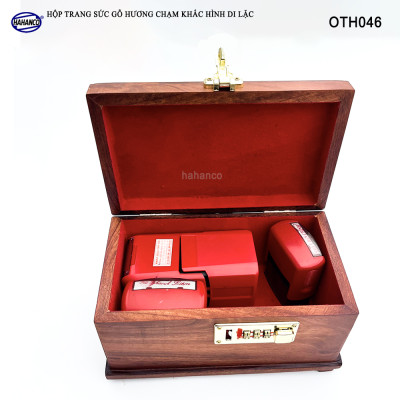 Hộp Để Trang Sức Bằng Gỗ Hương Dáng Trơn Có Mã Khóa Số An Toàn Bảo Mật - OTH046