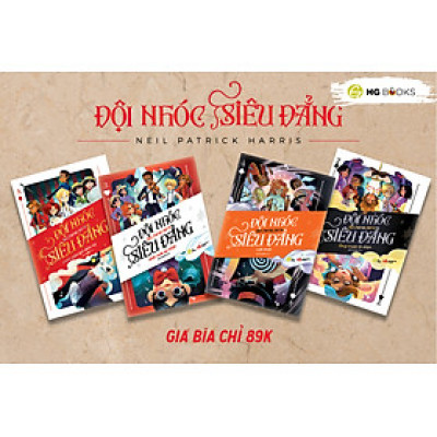Đội nhóc siêu đẳng - Neil Patrick Harris - Bộ 4 cuốn truyện Trinh thám Phiêu lưu Ảo thuật Độ tuổi 8+