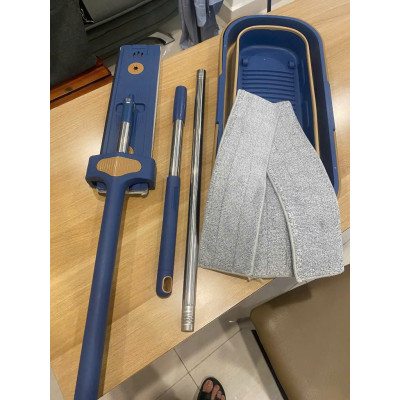 Bộ Cây Lau Tự Vắt Nhà Kèm Xô Gấp Gọn Silicon Thông Minh, Tặng Kèm 4 Bông Lau Mẫu Mới 2025 - HÀNG CHÍNH HÃNG MINIIN