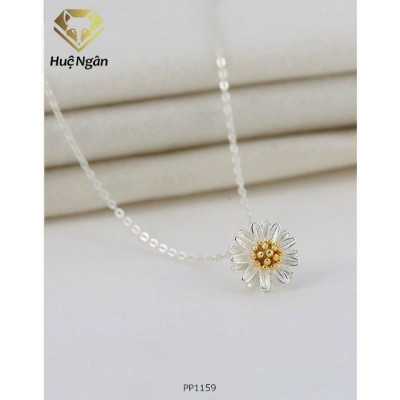 Dây chuyền bạc 925 Huệ Ngân - Cúc họa mi PP1159