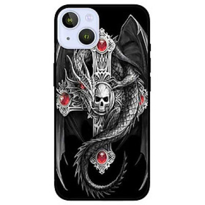 Ốp lưng dành cho Iphone 13 Mini - Iphone 13 - Iphone 13 Pro -  Iphone 13 Pro Max - Ngọc Đỏ Và Rồng