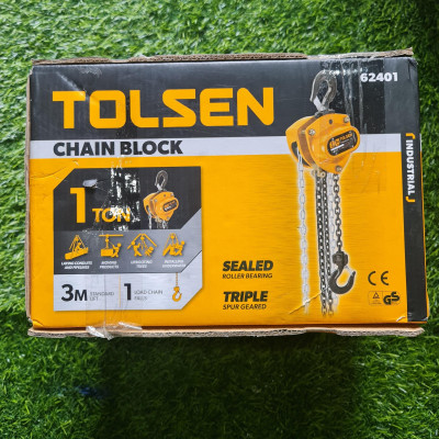 PALANG XÍCH KÉO TAY (CÔNG NGHIỆP) TỪ 1-5 TẤN TOLSEN 62401, 62402, 62403, 62404 - HÀNH CHÍNH HÃNG