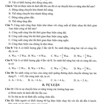 Tuyển Tập Đề Kiểm Tra Định Kì Khoa Học Tự Nhiên Lớp 9 (Dùng Chung Cho Các Bộ SGK Hiện Hành) (HA)