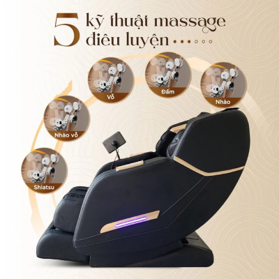 Ghế Massage Toàn Thân Giá Rẻ Lifesport LS-678,Ghế Massage Với 20 Bài Massage Tự Động Chuyên Nghiệp, BH 6 Năm