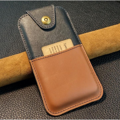 Bao da rút cho Samsung Note 10 plus/ Note20 Ultra/ S22 Plus/ Note8...quai cài da bò thật Style