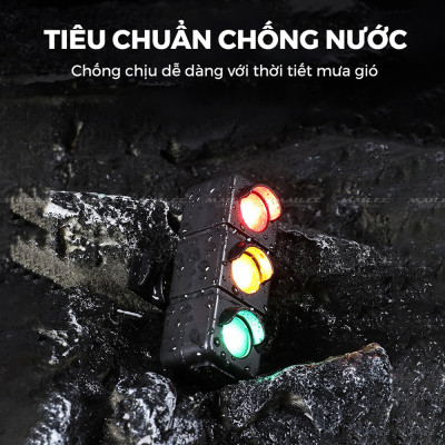 Đèn Đuôi Xe Đạp Ba Màu Giao thông BR-05, Sạc Type-C Pin Bền 480mAh, Cảm biến phanh, Đèn Đạp Xe An Toàn Ban Đêm, Dễ Dùng Cho Người Mới - Mai Lee