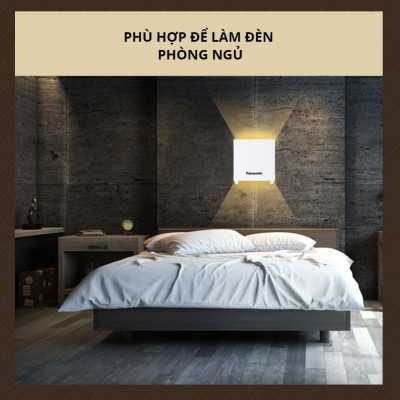 Đèn gắn tường Panasonic HHBQ1005B88, Ánh sáng vàng 3000K, trang trí, thắp sáng lối đi cầu thang, hành lang