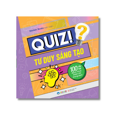Combo 5 cuốn Quiz! Tư Duy Sáng Tạo (100 Câu Hỏi Luyện Trí Thông Minh  + 100 Câu Hỏi Thể Dục Trí Não + 100 Câu Hỏi Trổ Tài Suy Luận + 100 Câu Hỏi Đánh Thức Thiên Tài Trong Bạn + 100 Câu Hỏi Phá Vỡ Lối Mòn Trong Suy Nghĩ)