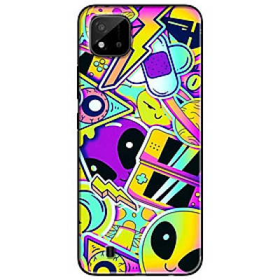 Ốp lưng cho Realme 9i - Realme 10 - C11 2021 - C65 4G - C67 - C20 - Poco X6 5G - Họa Tiết Bảy Màu - Hàng Chính Hãng