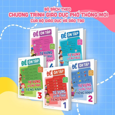 Sách - Đề Ôn Tập Từ Vựng Và Cấu Trúc Tiếng Anh Lớp 4 - Megabook