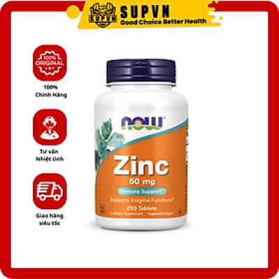 Zinc Now 50mg - Bổ Sung Kẽm, Hỗ Trợ Phát Triển Cơ Và Xương Tốt Hơn, Tăng Đề Kháng