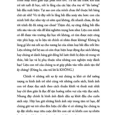 Dạy Con Đọc Sách - Nuôi Dưỡng Tình Yêu Trọn Đời Của Con Dành Cho Sách