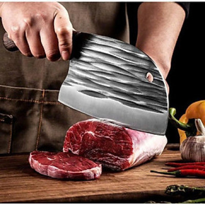 Dao chặt xương nhà bếp cao cấp Vân Búa Nhật Bản - Dao Chặt hầm hố nhật bản thiết kế thép không gỉ chuyên dùng để chặt